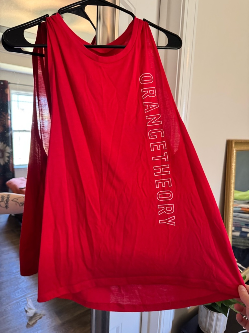 Orangetheory Bright Red Vertical Logo Training Tank
